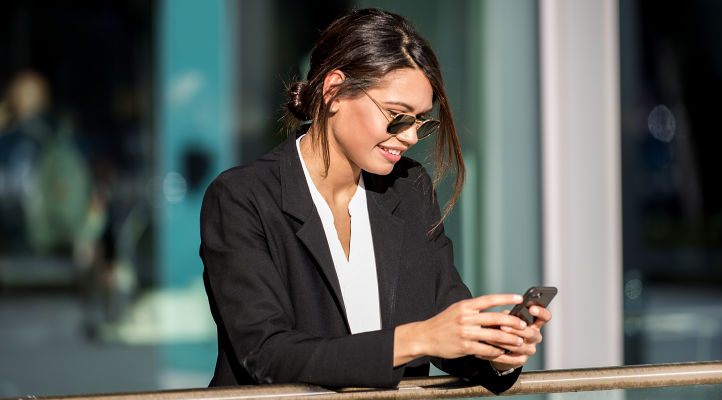 Woman Texting